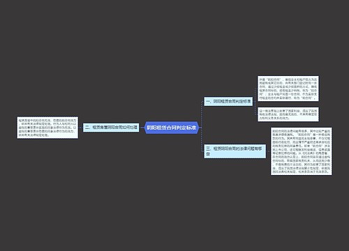 阴阳租赁合同判定标准