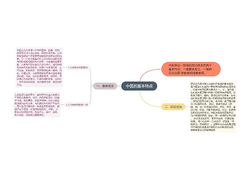 中医的基本特点