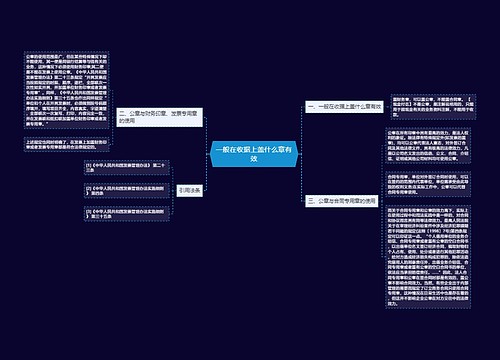 一般在收据上盖什么章有效