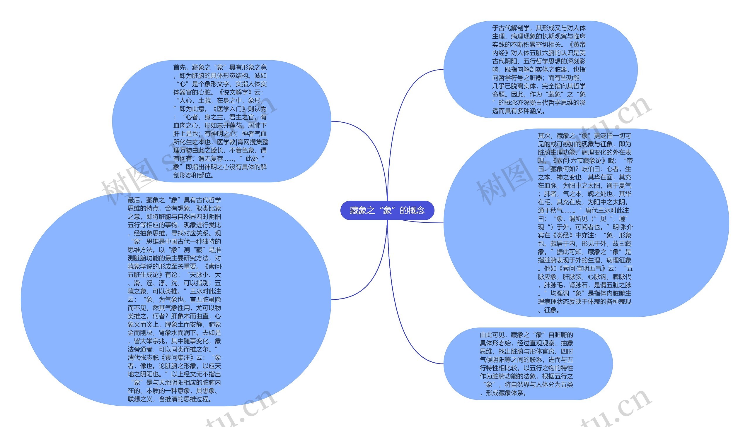 藏象之“象”的概念思维导图