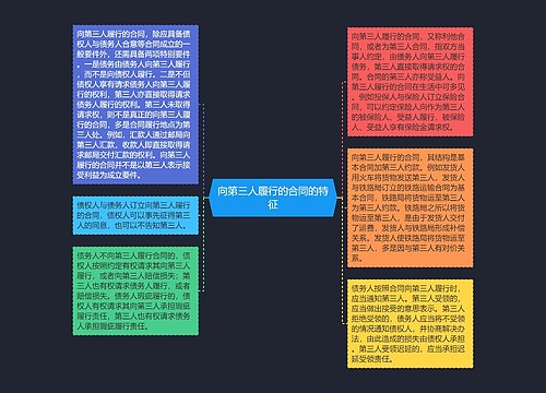 向第三人履行的合同的特征