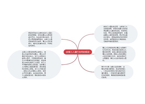 由第三人履行合同的规定