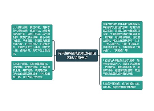 传染性脓疱疮的概述/病因病理/诊断要点