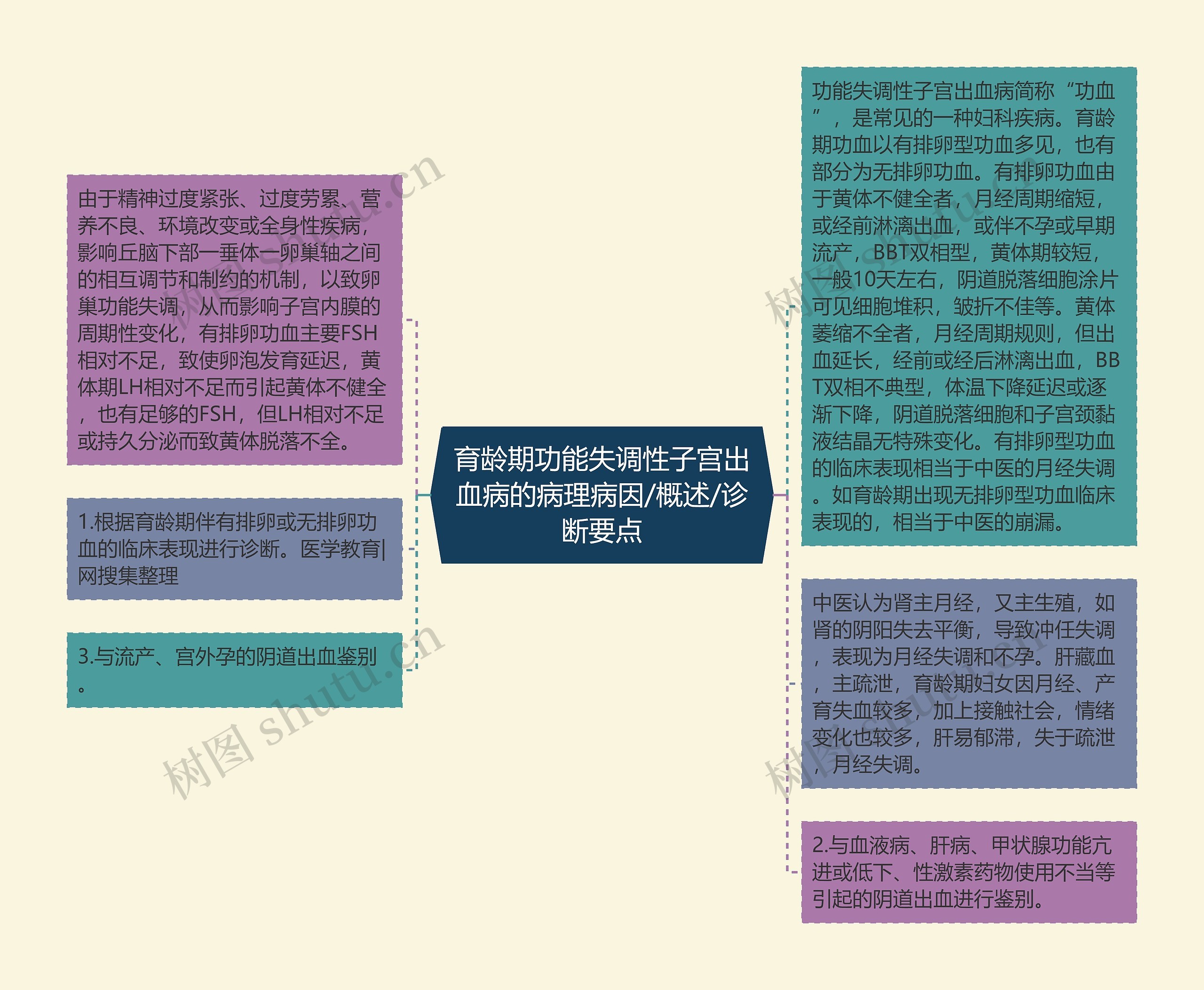 育龄期功能失调性子宫出血病的病理病因/概述/诊断要点