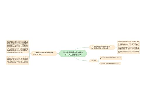 劳动合同履行地和注册地不一致工资怎么结算