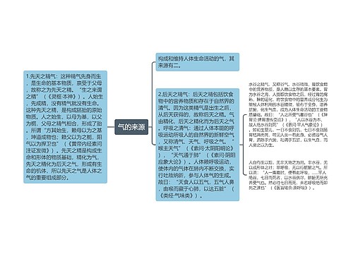 气的来源