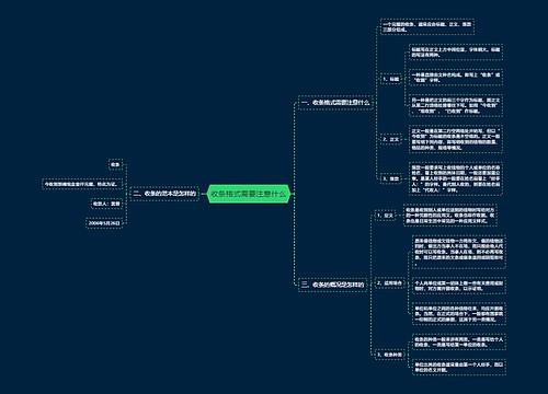 收条格式需要注意什么