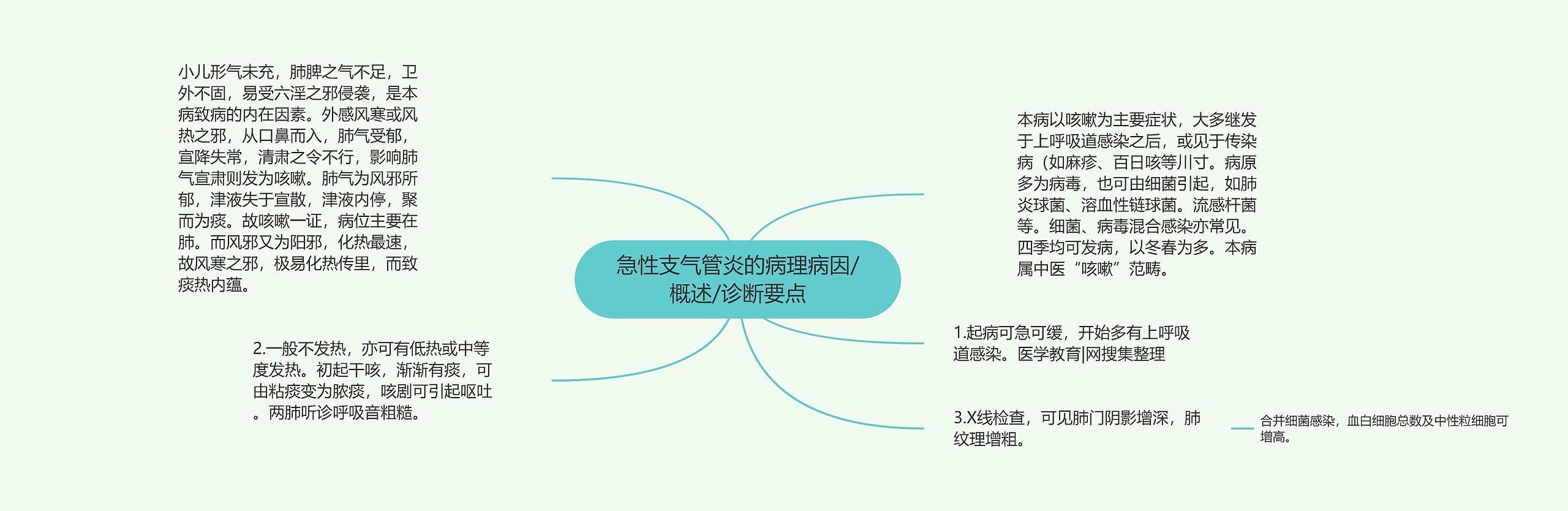 急性支气管炎的病理病因/概述/诊断要点