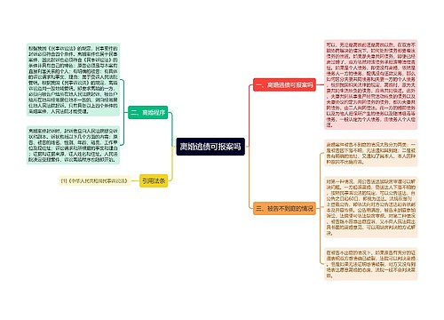 离婚逃债可报案吗