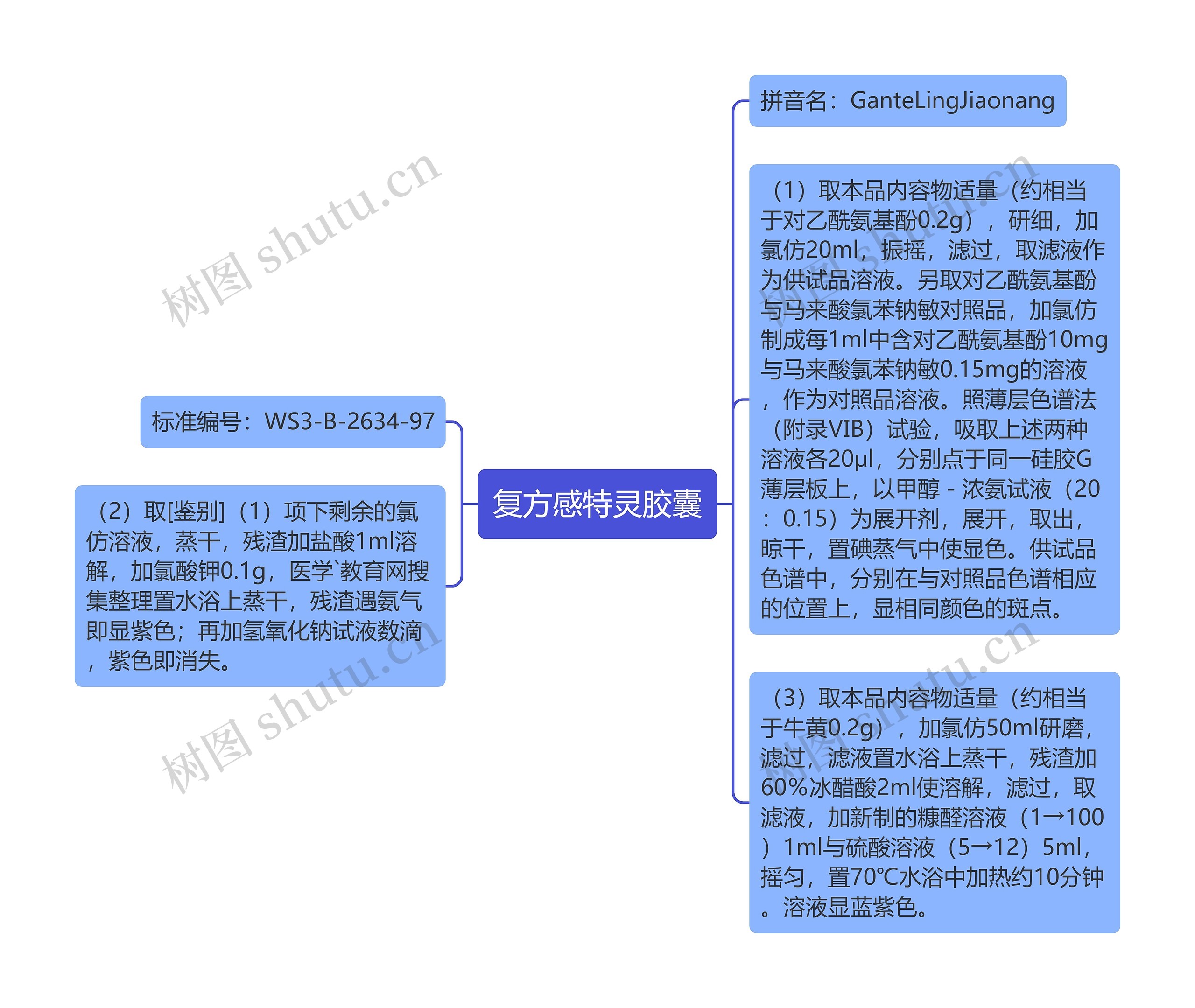 复方感特灵胶囊思维导图