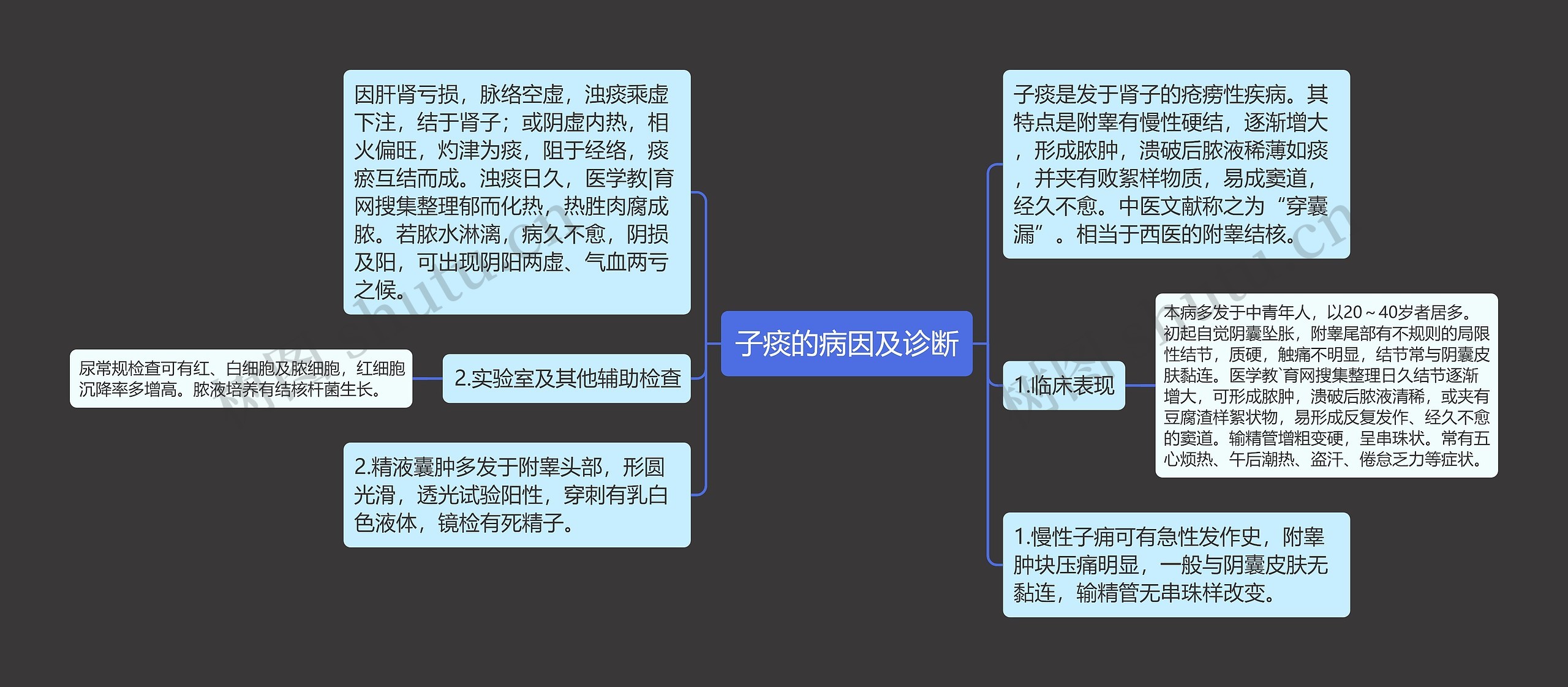 子痰的病因及诊断思维导图