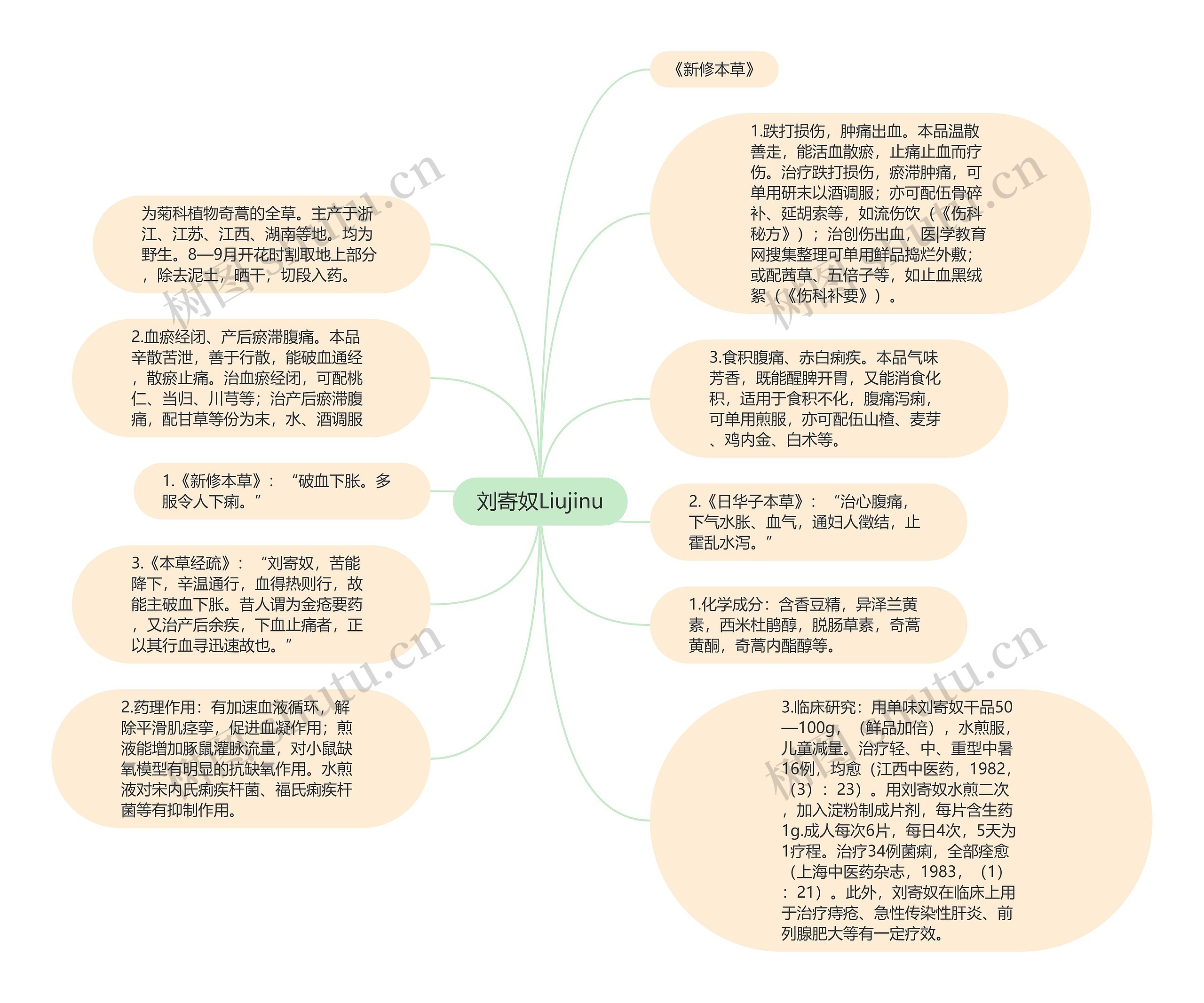 刘寄奴Liujinu思维导图