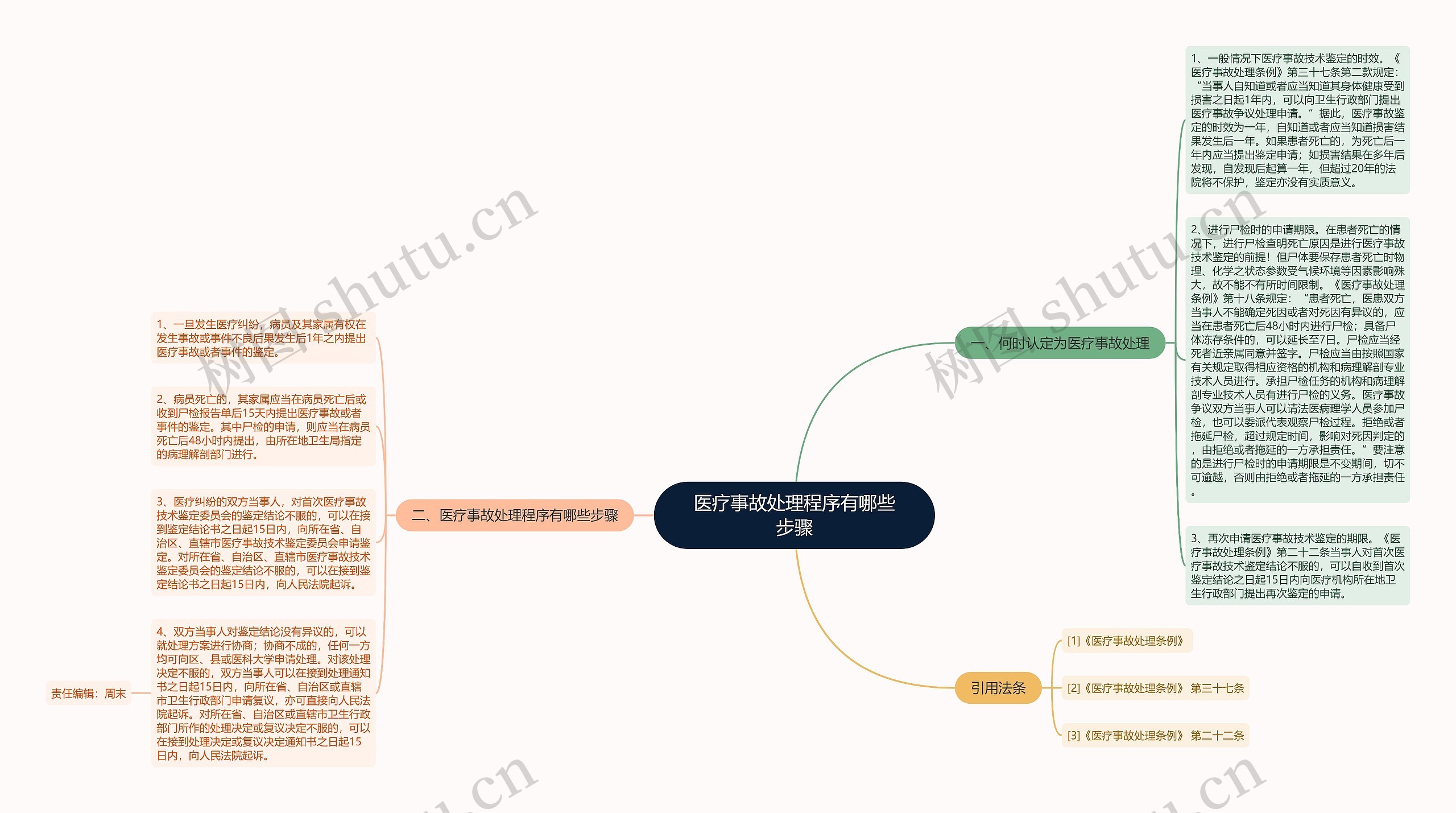 医疗事故处理程序有哪些步骤思维导图