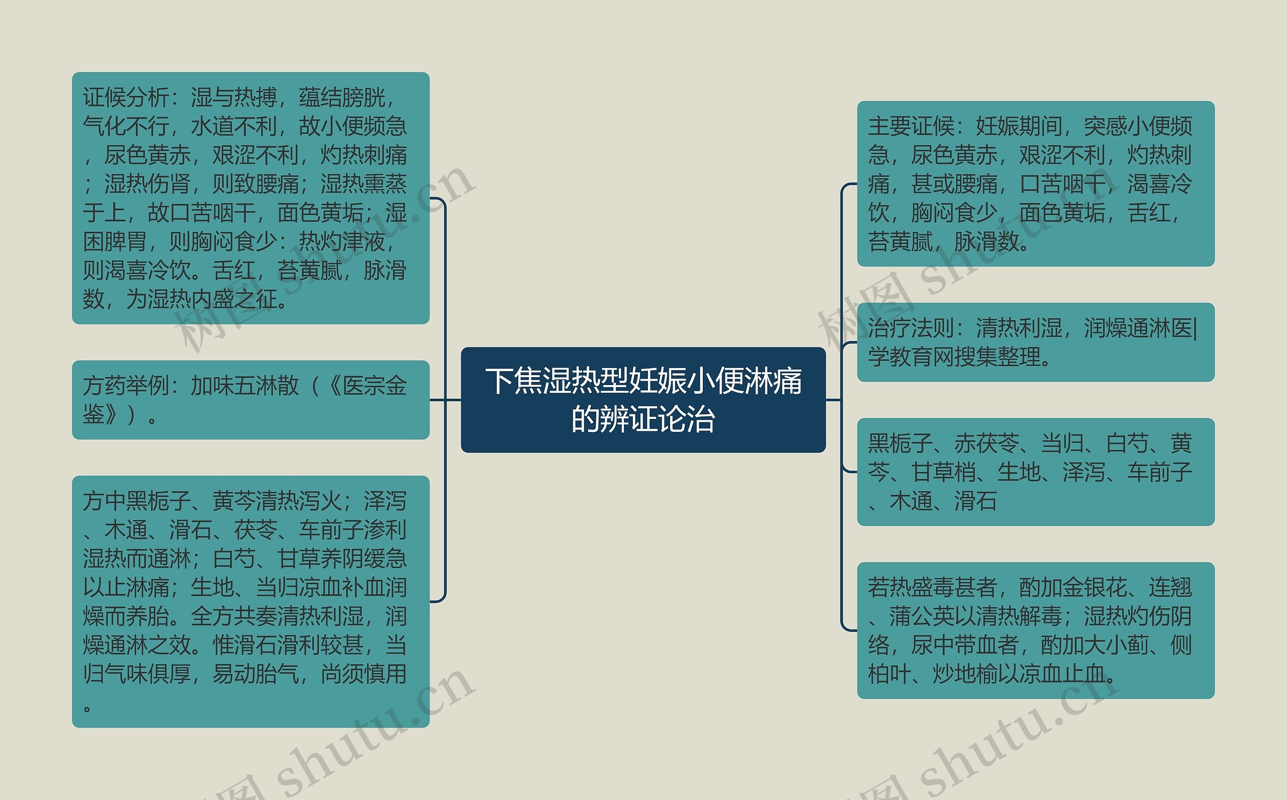 下焦湿热型妊娠小便淋痛的辨证论治