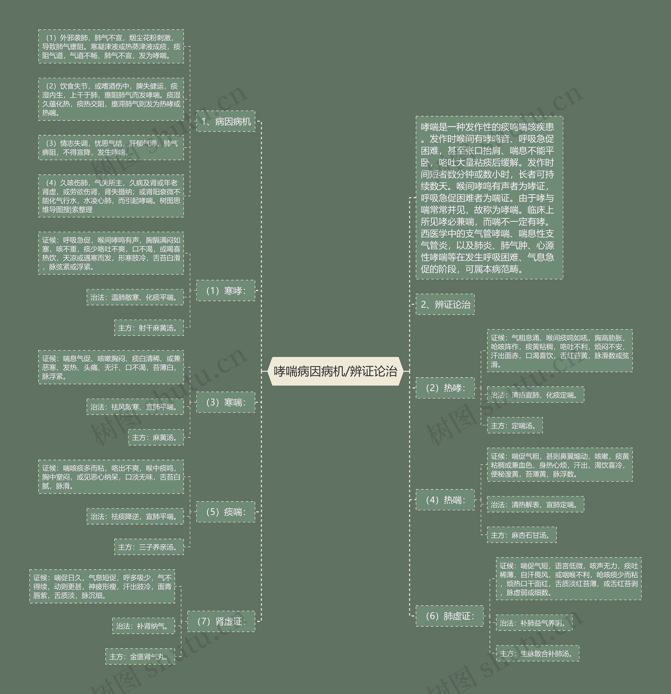 哮喘病因病机/辨证论治 哮喘病因病机/辨证论治