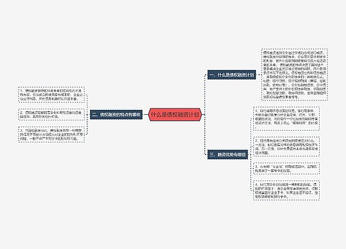 什么是债权融资计划