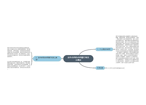 定作合同的合同履行地怎么确定