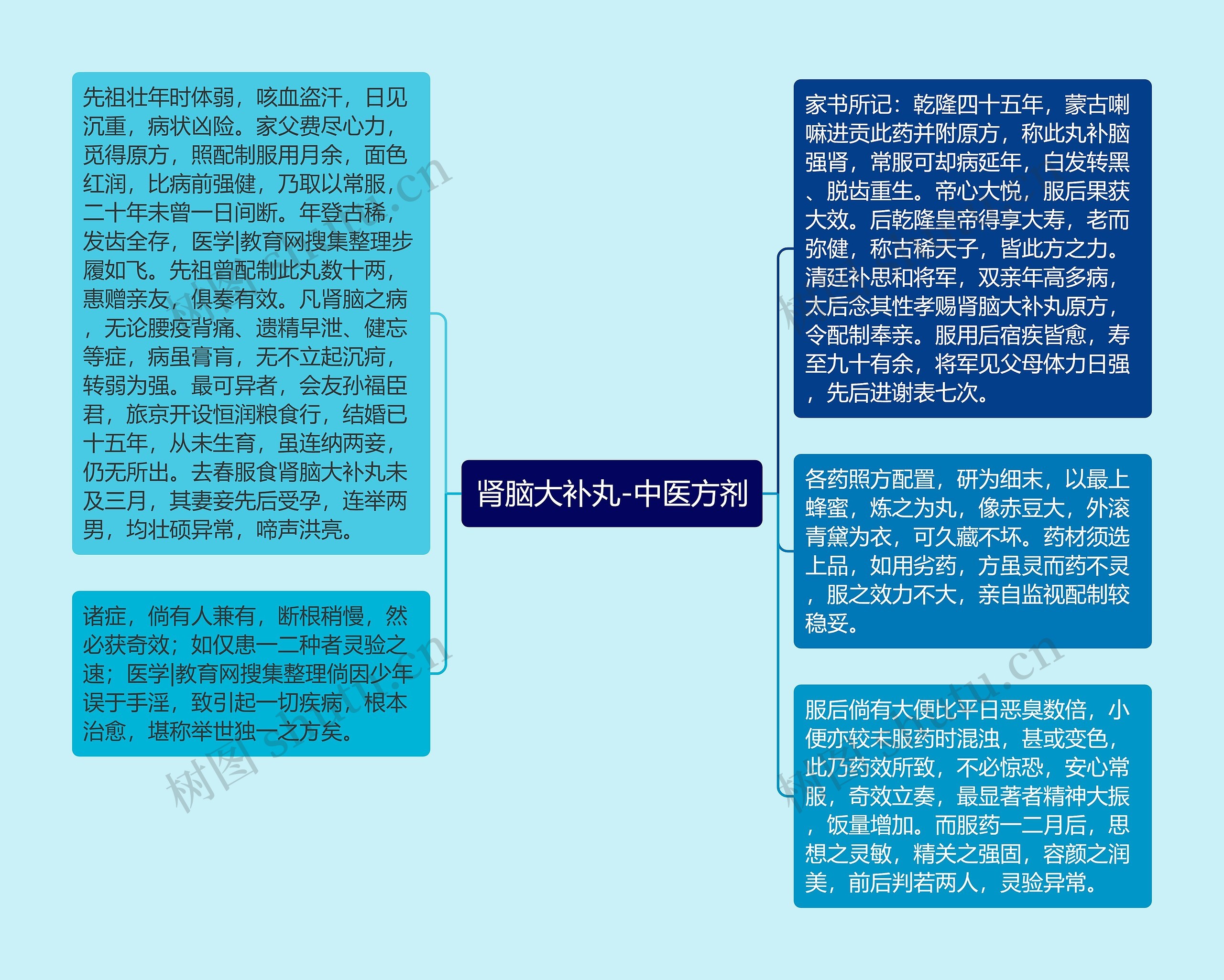 肾脑大补丸-中医方剂思维导图