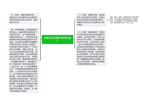 肖像权包括哪些具体权能？