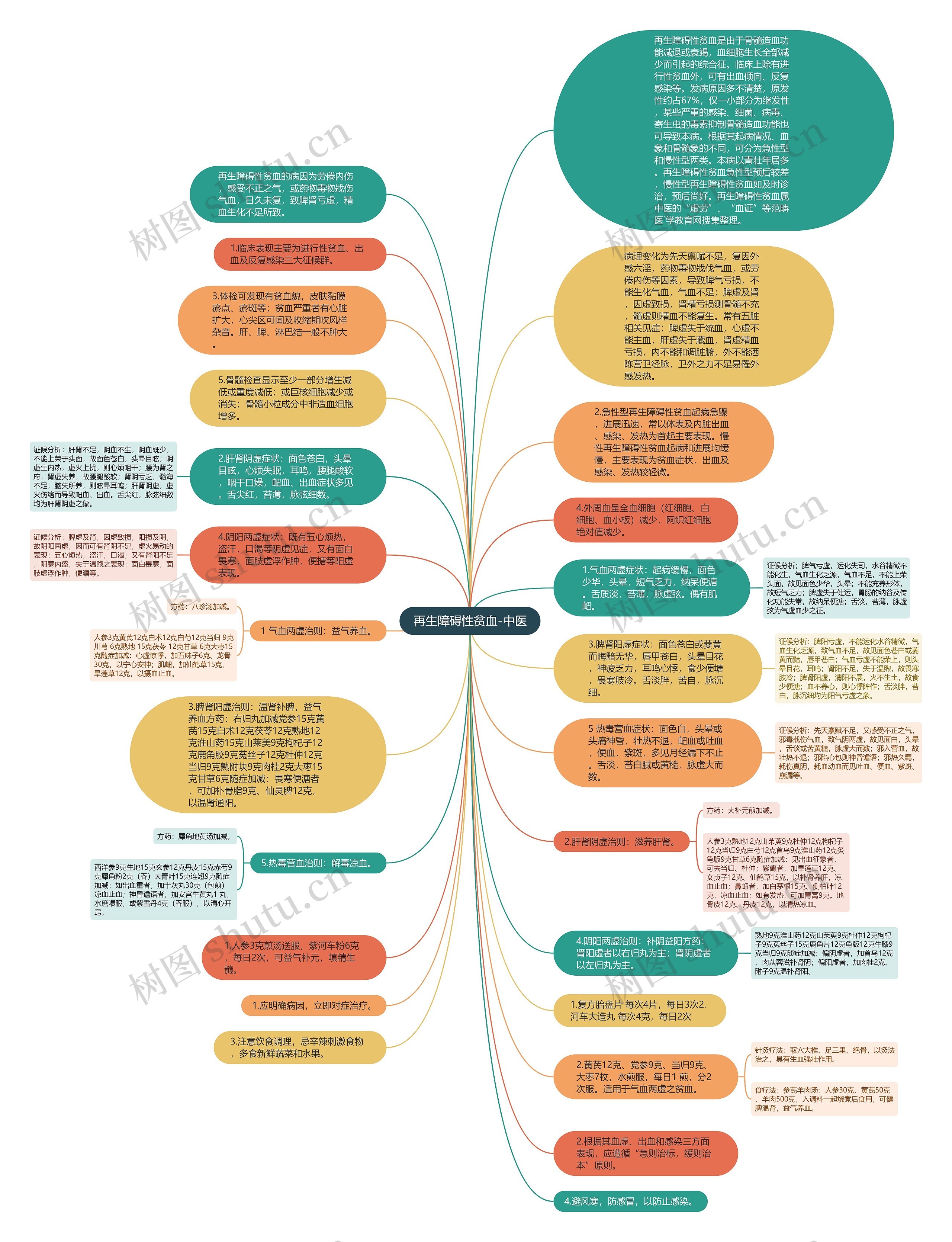 再生障碍性贫血-中医思维导图