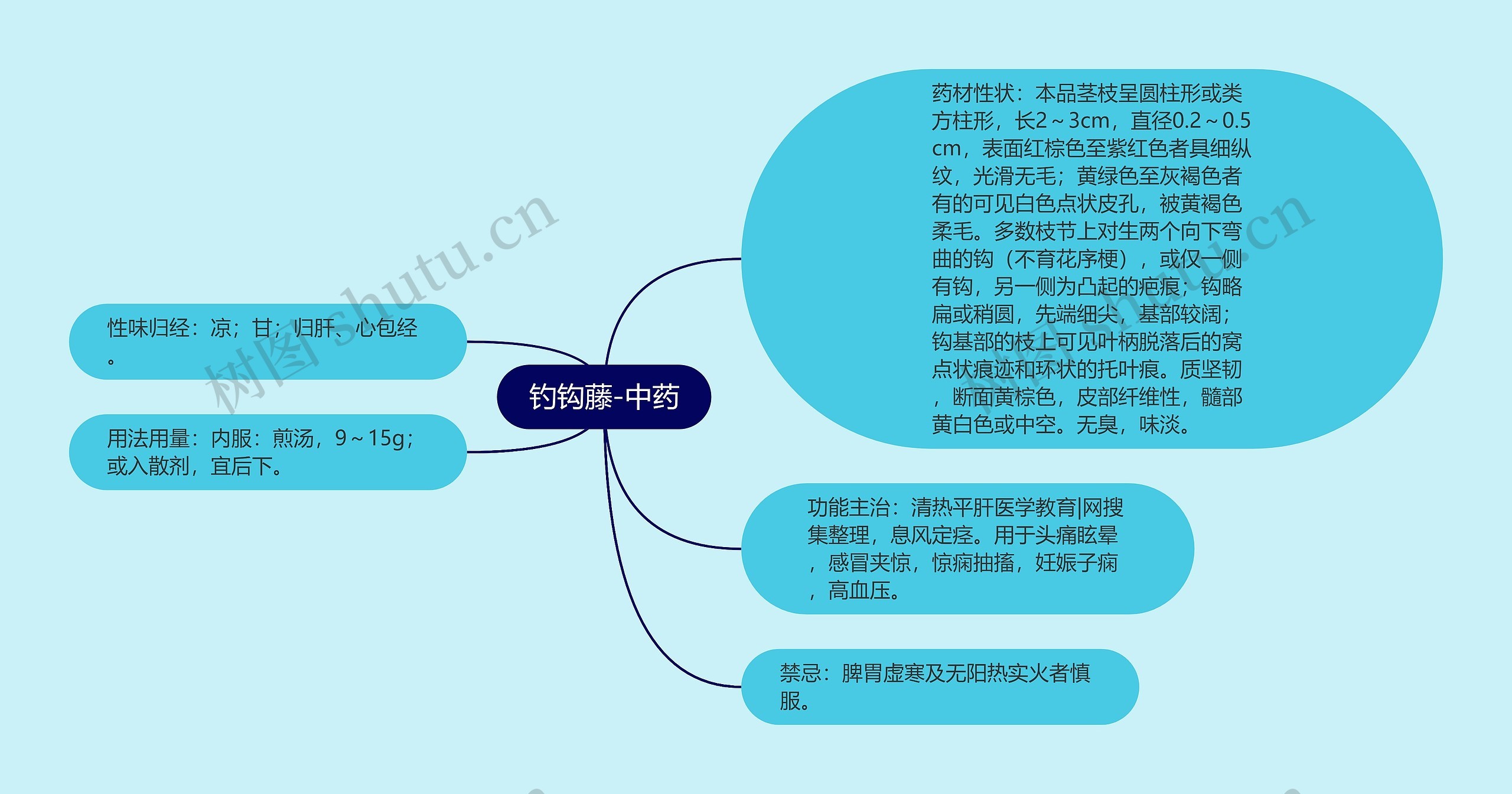 钓钩藤-中药思维导图