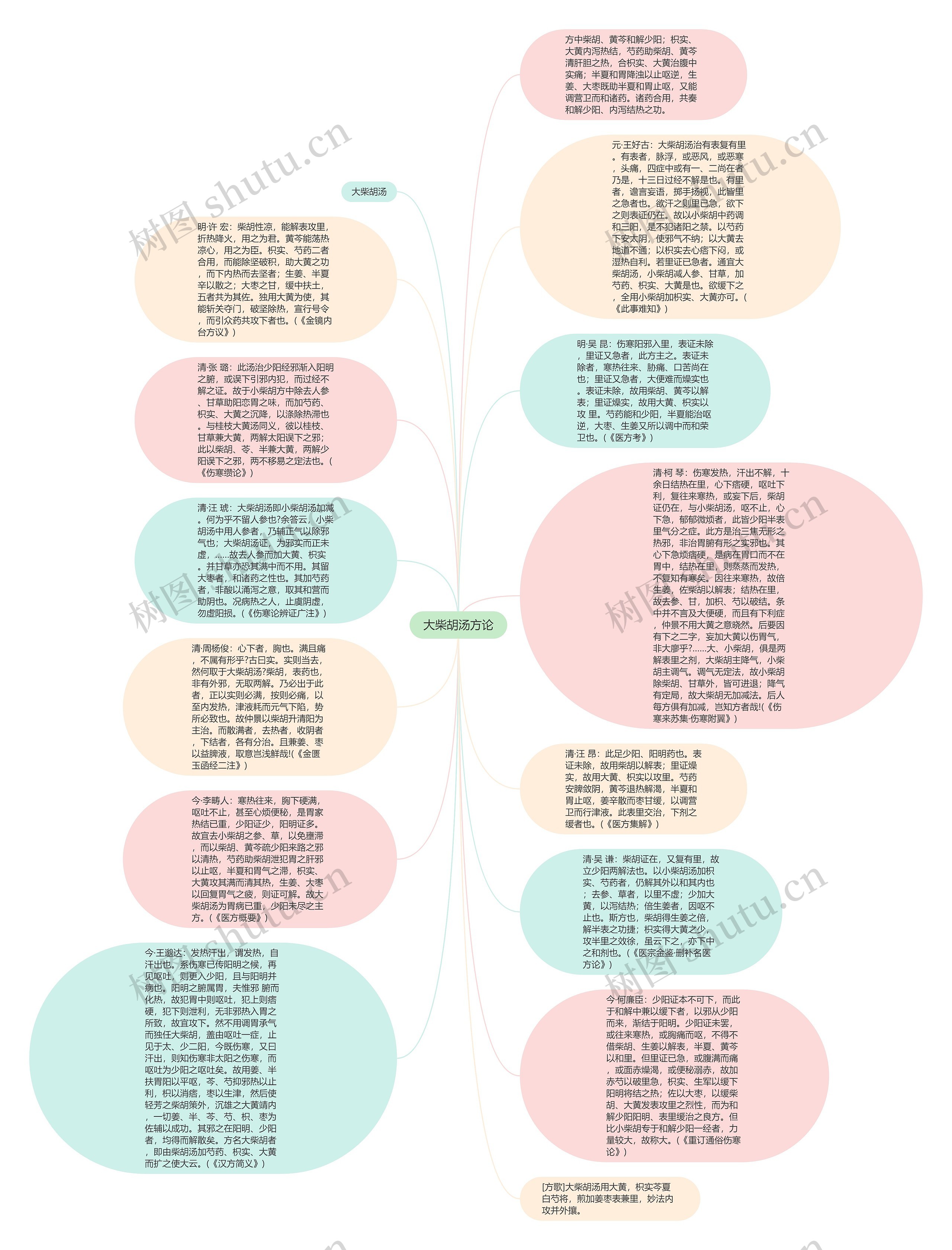 大柴胡汤方论思维导图