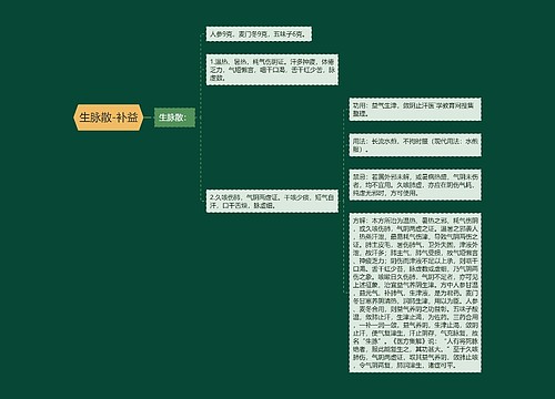 生脉散-补益