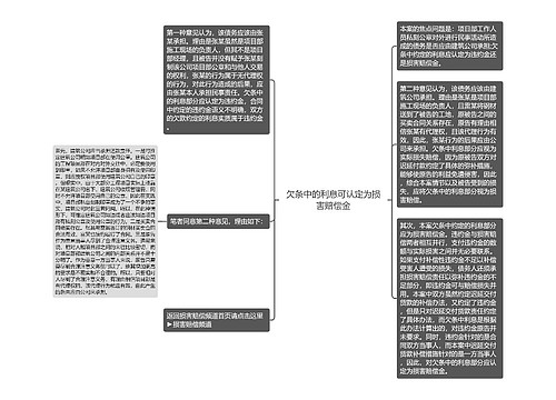 欠条中的利息可认定为损害赔偿金