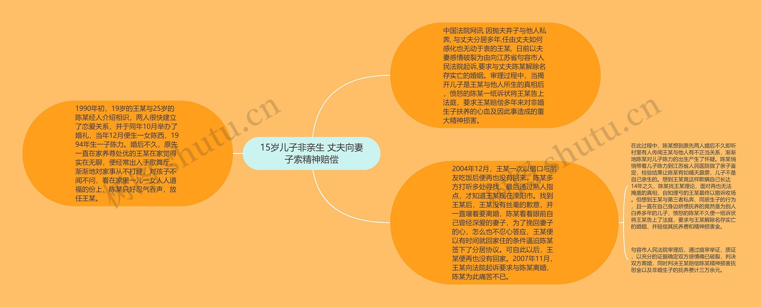 15岁儿子非亲生 丈夫向妻子索精神赔偿