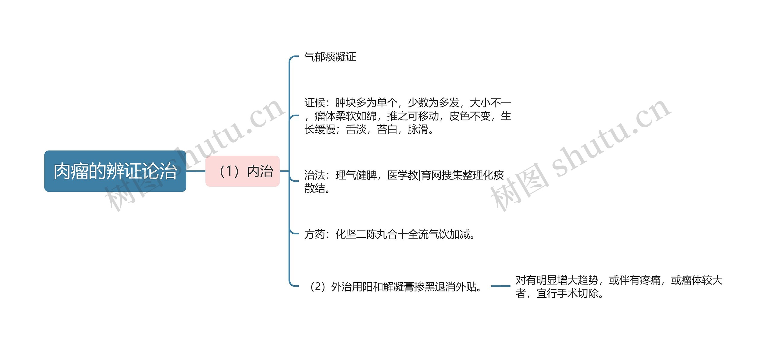 肉瘤的辨证论治思维导图