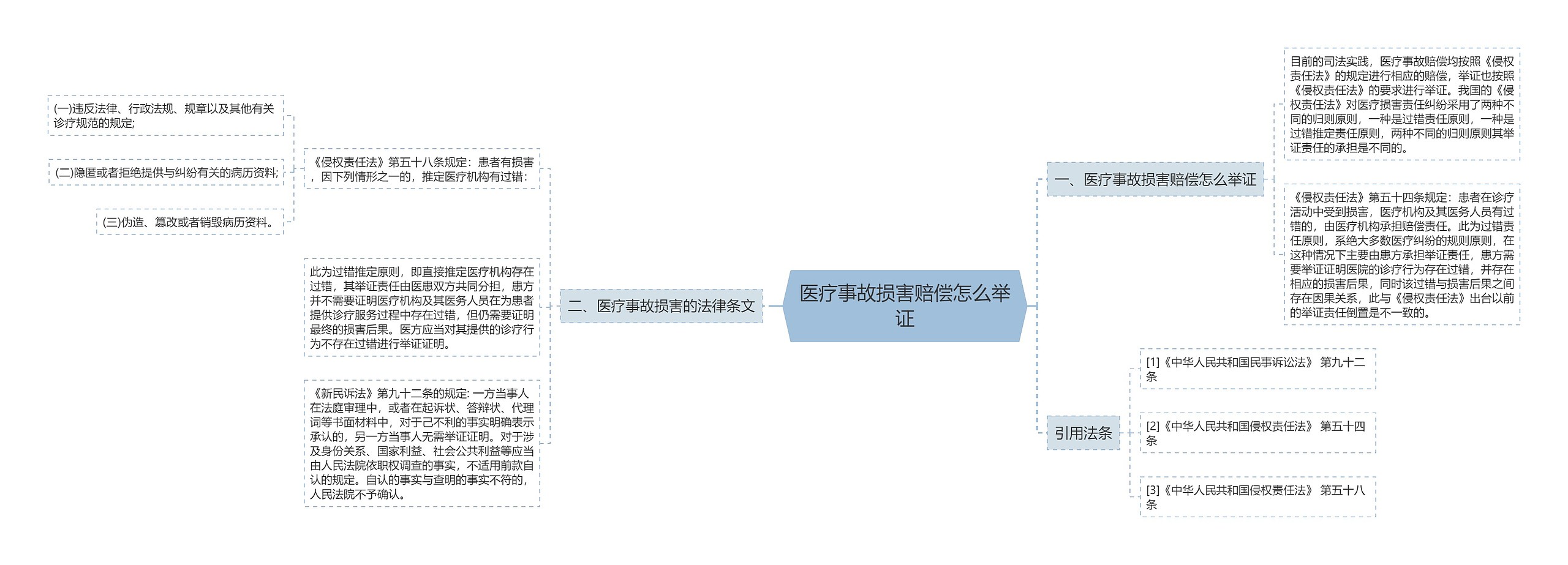 医疗事故损害赔偿怎么举证思维导图