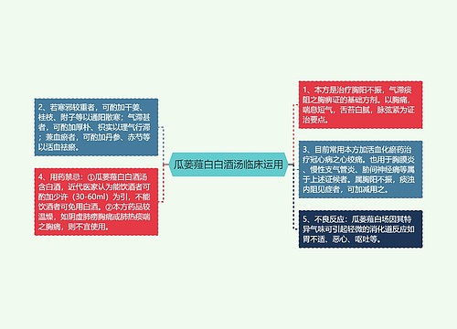 瓜蒌薤白白酒汤临床运用