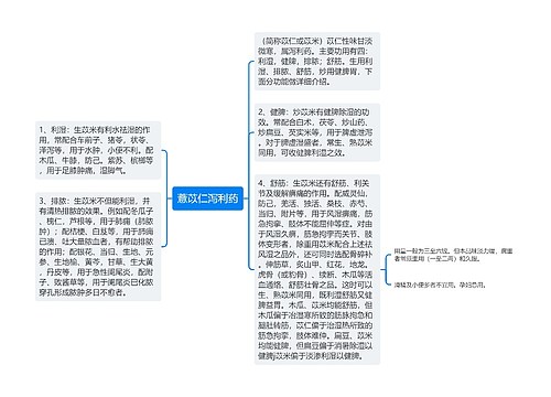 薏苡仁泻利药