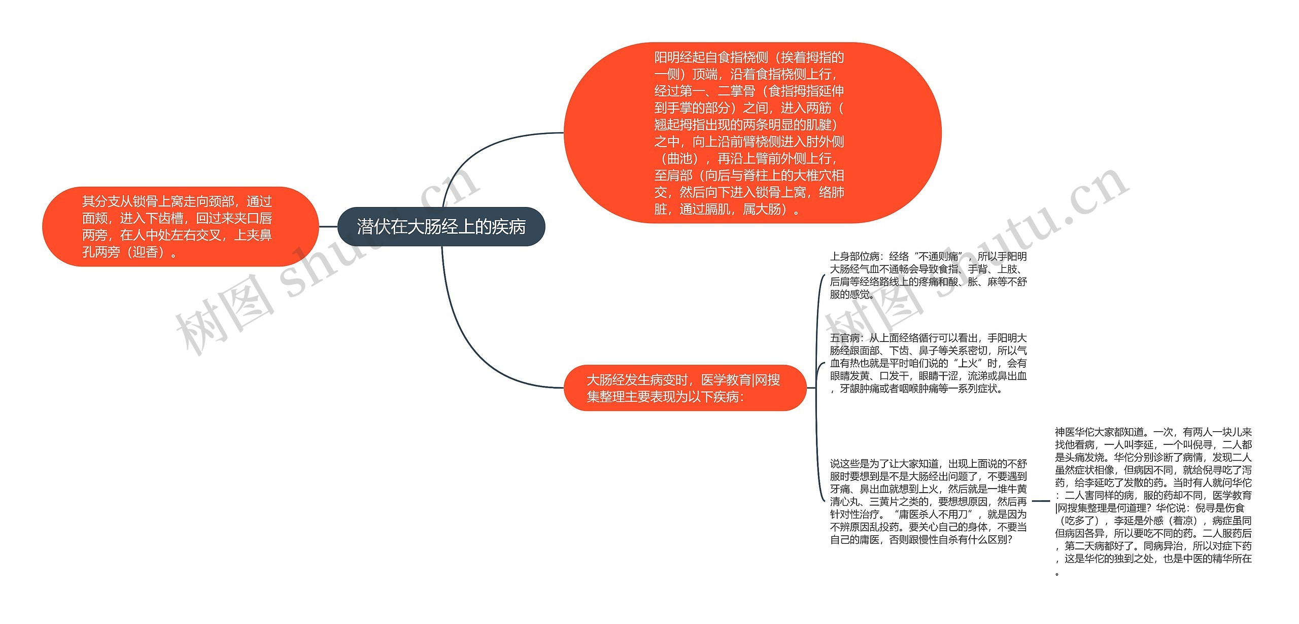 潜伏在大肠经上的疾病