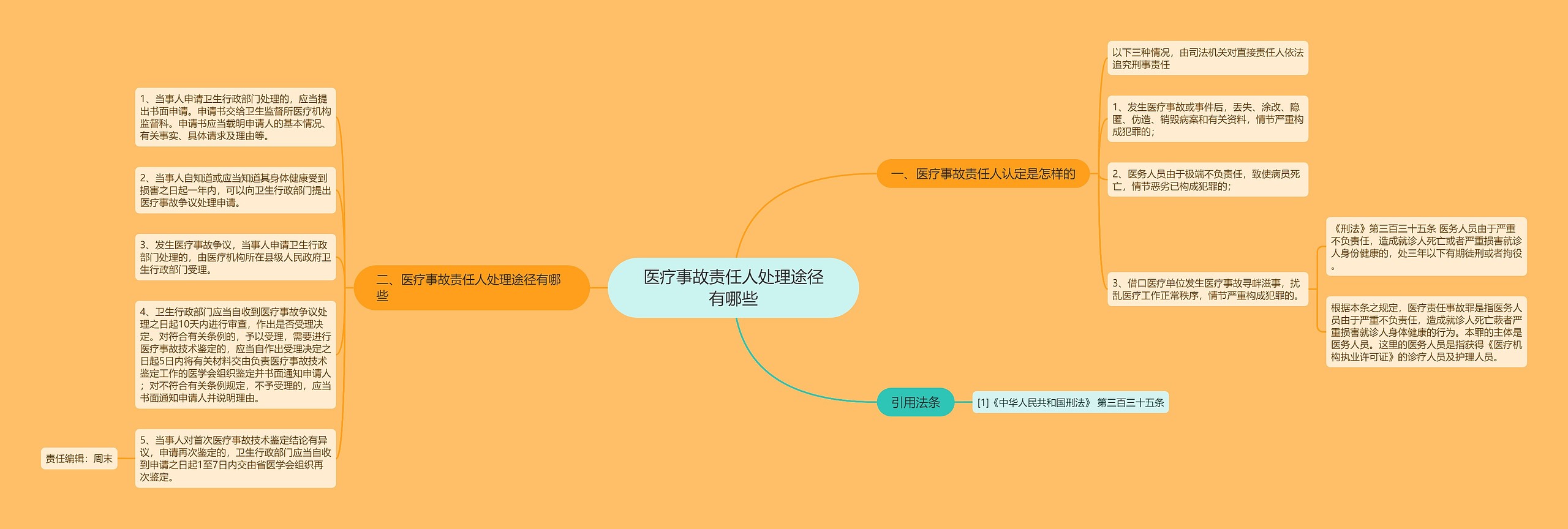 医疗事故责任人处理途径有哪些思维导图