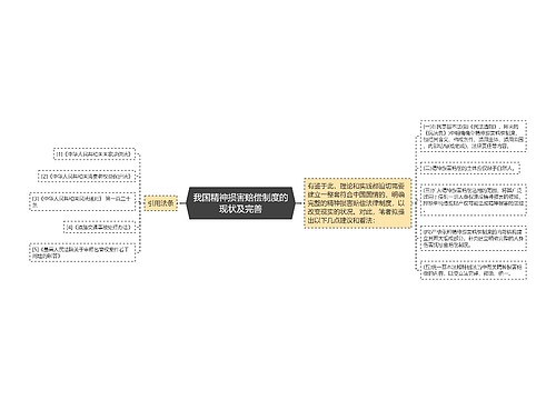 我国精神损害赔偿制度的现状及完善