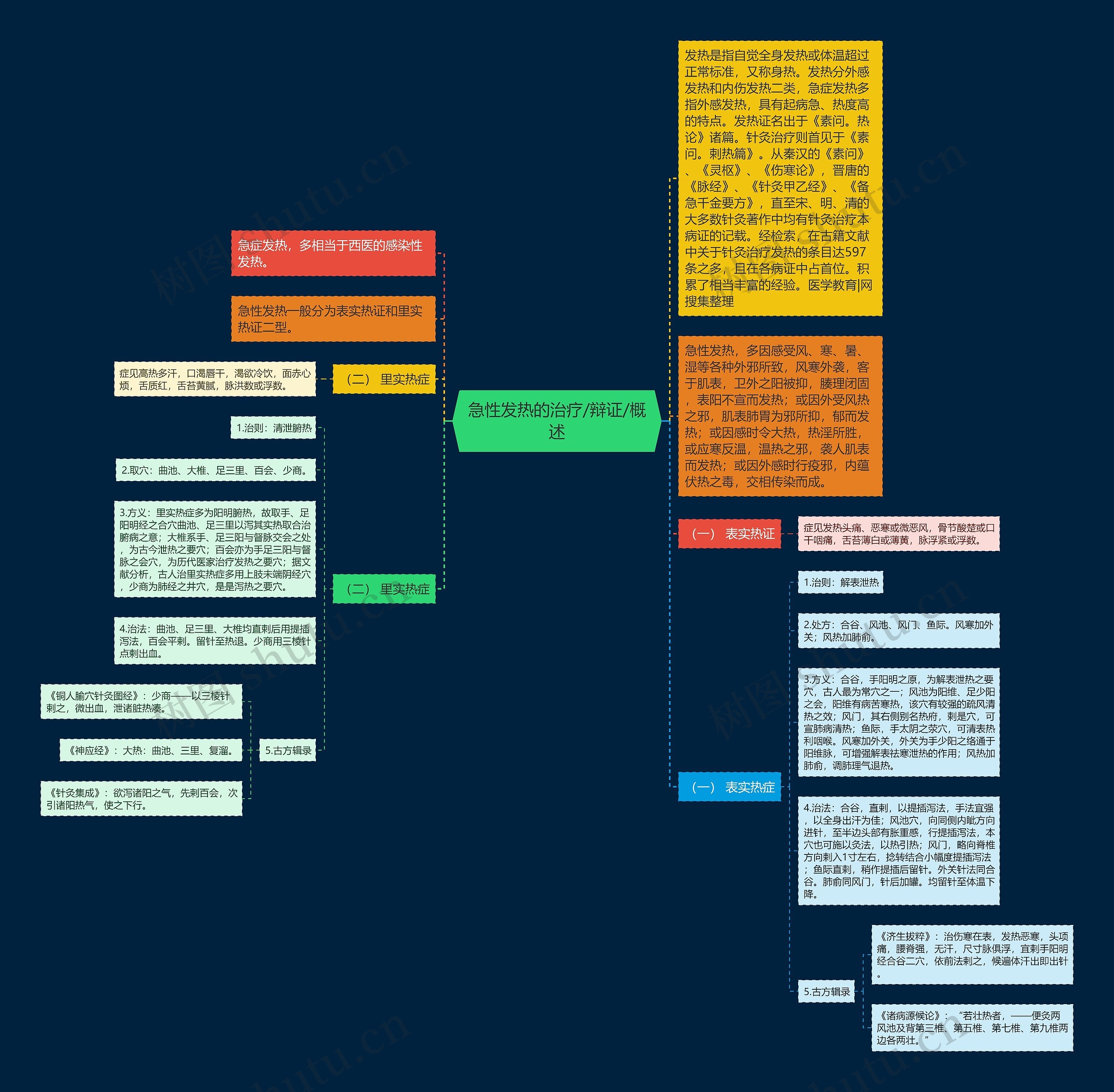 急性发热的治疗/辩证/概述 急性发热的治疗/辩证/概述