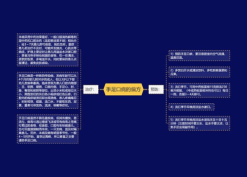 手足口病的偏方