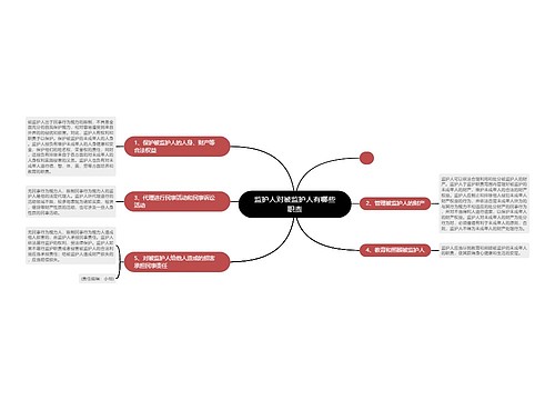 监护人对被监护人有哪些职责