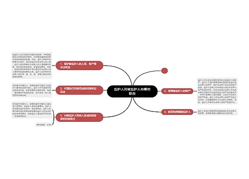 监护人对被监护人有哪些职责