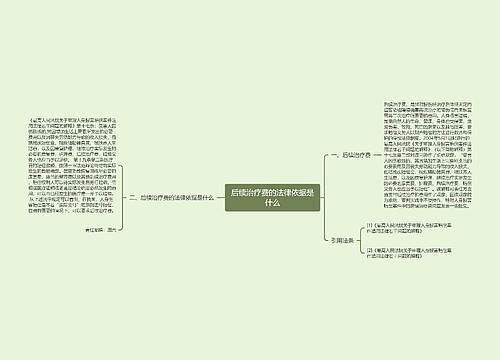 后续治疗费的法律依据是什么