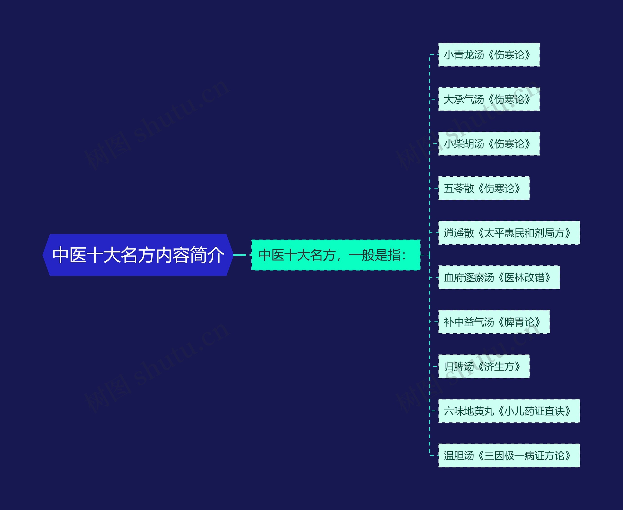 中医十大名方内容简介