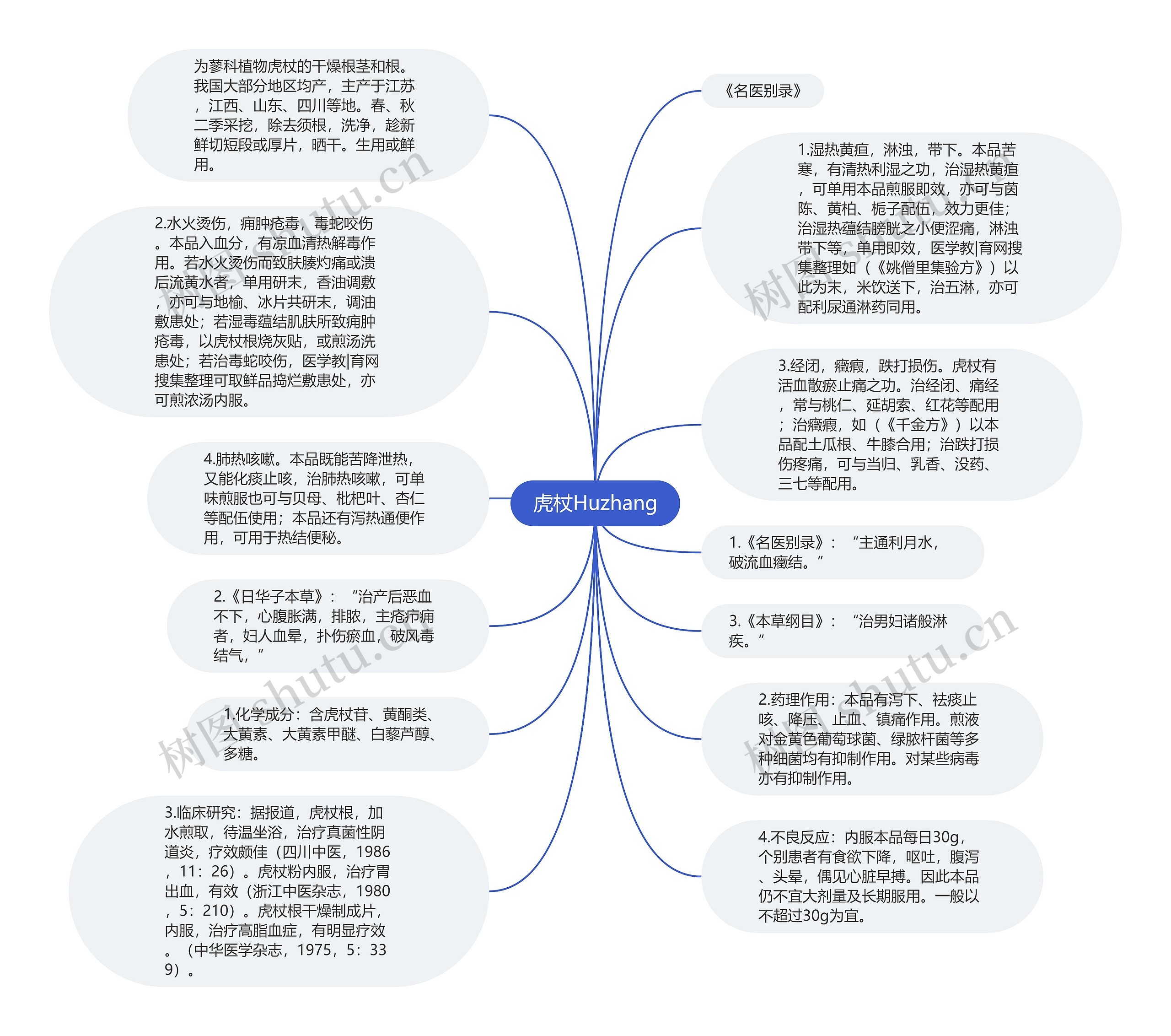 虎杖Huzhang思维导图