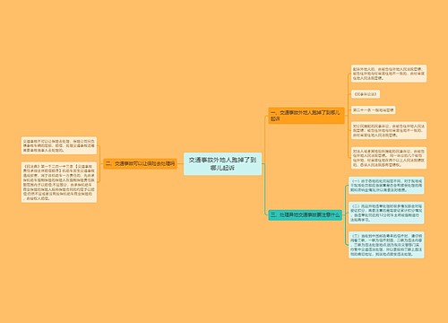 交通事故外地人跑掉了到哪儿起诉