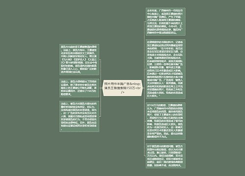 照片用作丰胸广告&nbsp;演员王雅捷索赔150万<br />