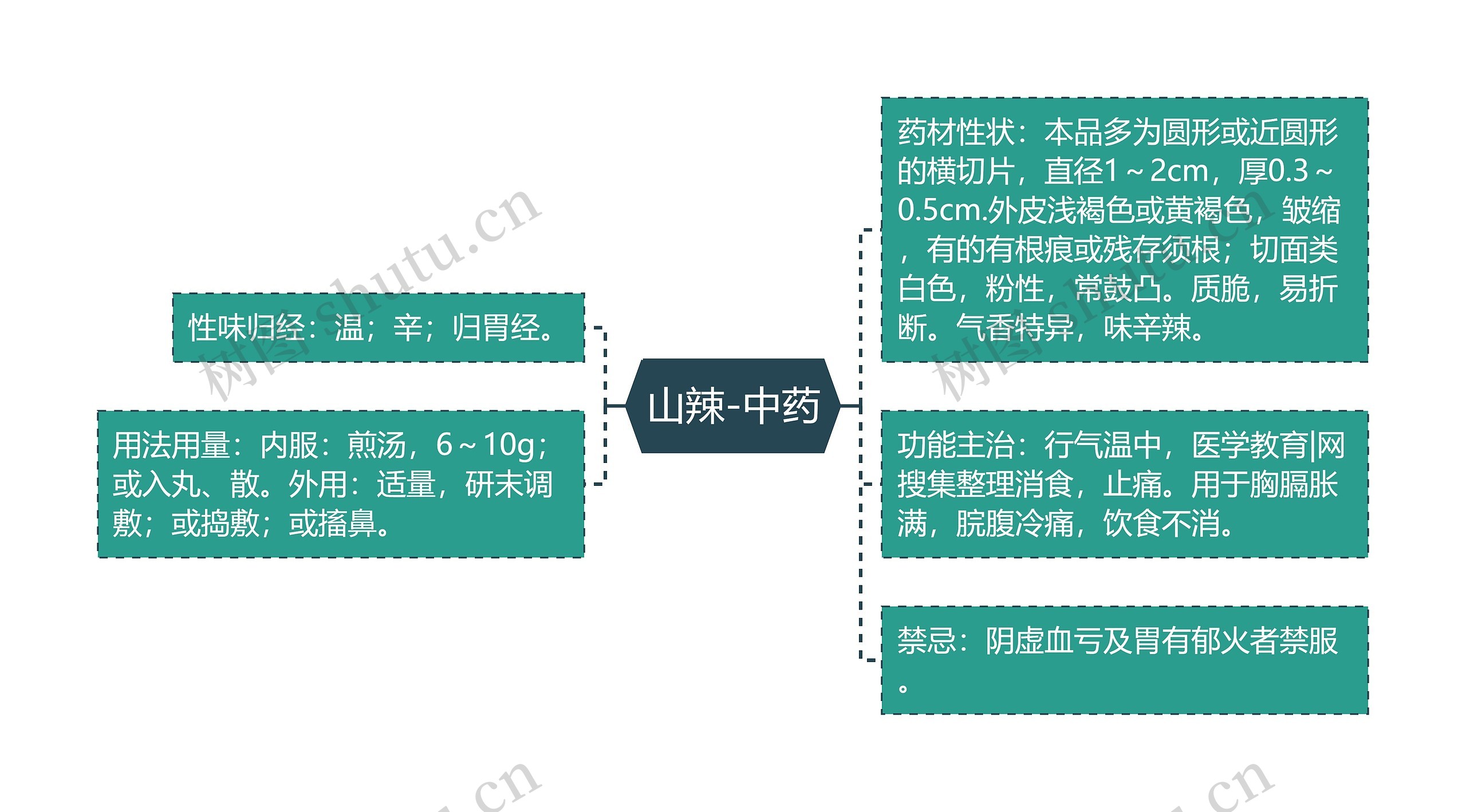 山辣-中药思维导图