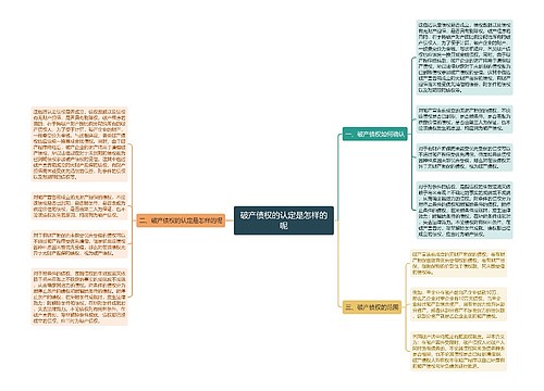 破产债权的认定是怎样的呢