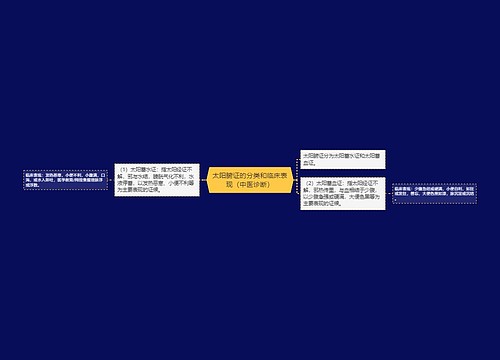 太阳腑证的分类和临床表现（中医诊断）