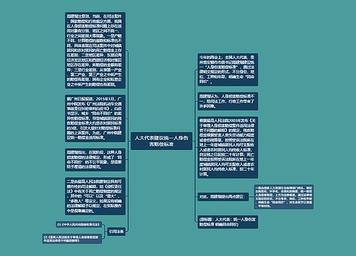 人大代表建议统一人身伤害赔偿标准