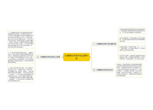 交通事故伤残评定主要内容